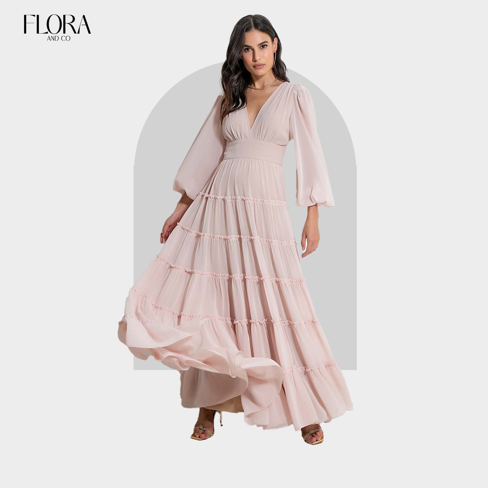 Vestido Longo Hi Hope Nude